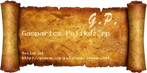 Gasparics Polikárp névjegykártya